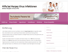 Tablet Screenshot of herpes-virus.info